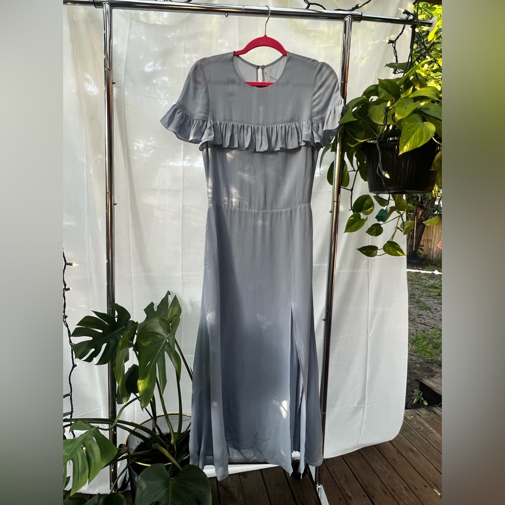 Vintage dress. Color : baby blue Size : M